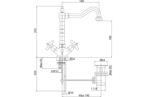 Смеситель Cezares Lord LORD-LS2-02 для раковины - 2