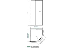 Душевой уголок Wasserkraft Lippe 45S01 - 3