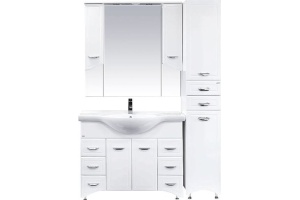 Шкаф-пенал Misty Дрея 35 R  бельевой корзиной - 3