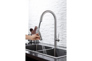 Смеситель для кухни Allen Brau Sprungfeder сталь матовый - 2