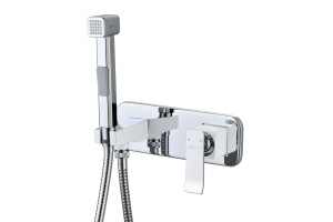 Смеситель с гигиеническим душем, встраиваемый, хром/белый LM5819CW