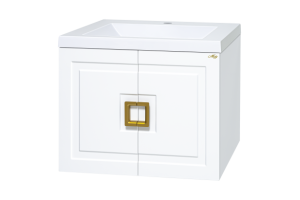 Тумба под раковину Misty Галвер 60 белая глянцевая