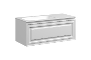 Тумба под раковину Sancos Very 99х40 левая белая