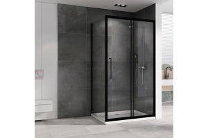 Душевой уголок Abber Schwarzer Diamant 130х90 черный (AG30130BH-S90B-S90B) - 2