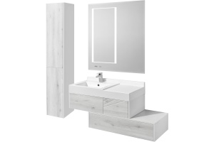 Зеркало Aquaton Сакура 120 с подсветкой с антизапотеванием и часами - 3