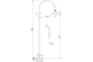 Душевая стойка Rav Slezak Morava (MK181.5/3) - 2