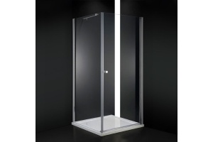 Душевой уголок Cezares Elena 80х80 хром стекло прозрачное