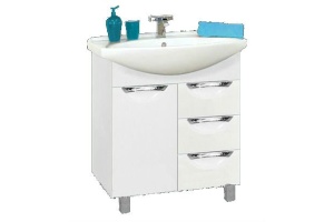 Орхидея - 65 Тумба с 3 ящ. белая эмаль