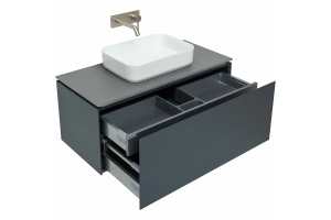 Тумба под раковину Allen Brau Infinity 100 черный матовый - 2