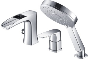 Смеситель для ванны с душем, врезной, каскадный Timo Lumi 4210/00Y хром