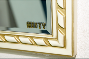 Зеркало Misty Элис 100 бежевое с золотом - 2