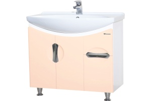 Тумба с раковиной Bellezza Лагуна 75 бежевая - 2