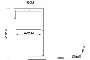 Настольная лампа Arte Lamp Aperol A5031LT-1PB - 2