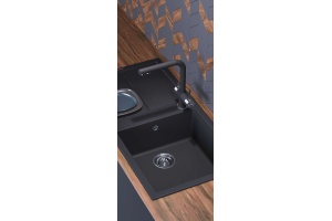 Мойка кухонная Omoikiri Sumi 100 черная - 3