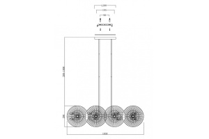 Подвесной светильник Maytoni Aster MOD007PL-08G1 - 3