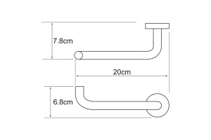 Держатель туалетной бумаги Wasserkraft Rhein K-6296 - 3