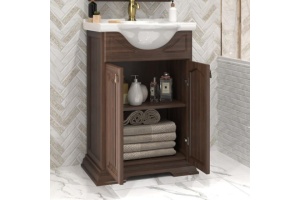 Тумба под раковину Opadiris Риспекто 55 темное дерево - 2