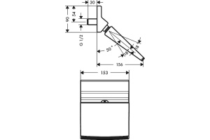 Верхний душ Hansgrohe Raindance 150 1jet 26442000 Rainfall - 3