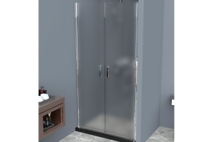 Душевая дверь BelBagno Uno 90х185 профиль хром стекло рифленое