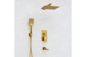 A175571 Встраиваемый комплект для ванны с верхней насадкой, лейкой и изливом - 2