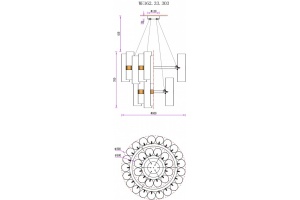Подвесная люстра Wertmark Franka WE162.33.303 - 2
