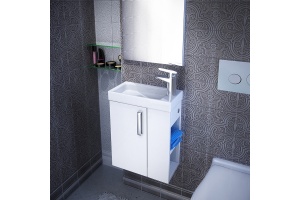 Тумба для комплекта IDDIS Torr 40 R, подвесная, белая