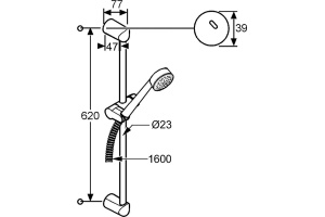 Душевой гарнитур Kludi Zenta (6063005-00) - 2
