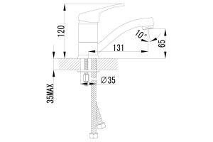 Смеситель для раковины Lemark OMEGA хром (LM3107C) - 2