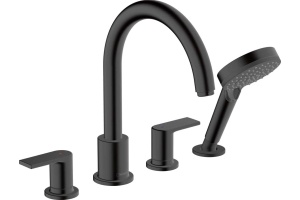 Смеситель Hansgrohe Vernis Shape 71459670 на борт ванны, черный