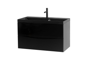 Тумба с раковиной BelBagno Marino 90 черный - 2