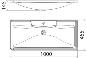 Мебельная раковина BelBagno BB1000/455-LV-MR-ALR - 3