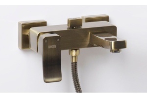 Смеситель Wasserkraft Exter 1601 для ванны с душем, светлая бронза - 3