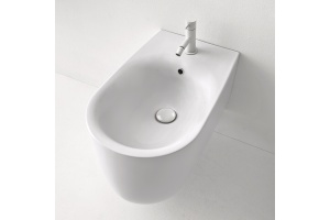 Kerasan Nolita Биде подвесное с 1 отв. под смеситель 55х35 см, с креплениями WB9N., цвет Белый матовый