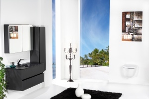 Тумба под раковину Armadi Art Vallessi 100 черный матовый - 3