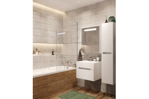 Зеркало-шкаф DIWO Коломна 60 см, навесное, прямоугольное, с подсветкой, белое - 3