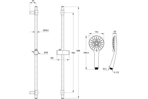 Душевой гарнитур Iddis Torr TOR3F00i16 - 2