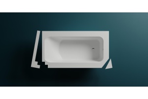 Ванна из искусственного камня Salini Orlando 190x100 102014M S-Sense, матовый