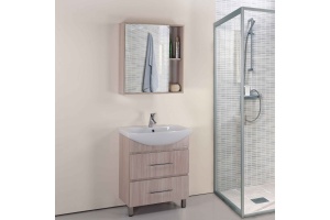 Тумба с раковиной Onika Дельта 60 светлое дерево - 3