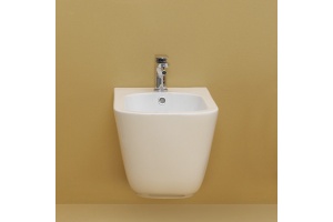 Kerasan Tribeca Биде подвесное 55см, c 1 отв под смеситель, c креплением WB9N, цвет: Bianco matt