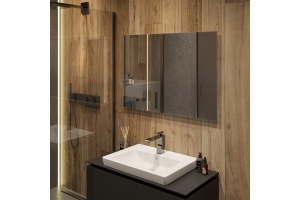 Зеркало DIWO Элиста 100 с подсветкой светодиодной, прямоугольное инфракрасный выключатель - 2