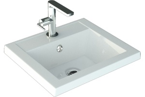 Тумба с раковиной Misty Алиса 50 белый - 3