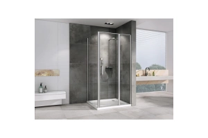 Душевой уголок Abber Sonnenstrand 100х85 хром стекло прозрачное