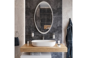 Зеркало DIWO Ярославль 60 с подсветкой, овальное, в современном стиле, сенсорное выключение - 3