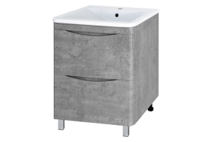 Тумба под раковину напольная Misty Атлантик 70 серая матовая