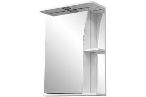 Зеркало-шкаф Stella Polar Винчи 50 L с подсветкой белый