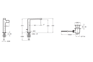 Смеситель Jacob Delafon Composed E73159-TT для раковины - 2