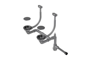 Сифон для кухонной мойки Omoikiri вороненая сталь (4956498)