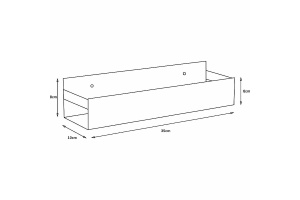 Полка подвесная Boheme Q хром глянцевый - 2