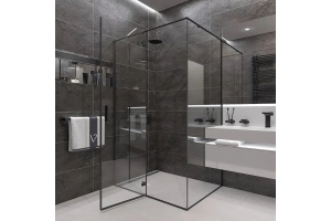 Душевой уголок Veconi Rovigo RV-073B 90x80 профиль черный (RV073B-9080-01-C4) - 3