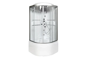 Душевая кабина Deto L 90х90 с гидромассажем, хром (L690GM) - 2